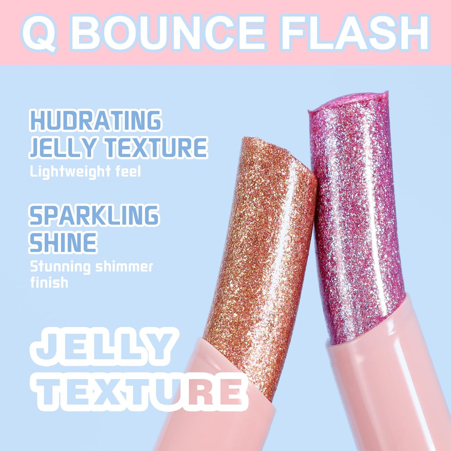 3PCS Crystal Hydrating Jelly Stick Eyeshadow Stick, Glitter Makeup Jelly Shimmer Eye Shadow Crayon, Lightweight Eye Brightener Eye Makeup (01+02+05)