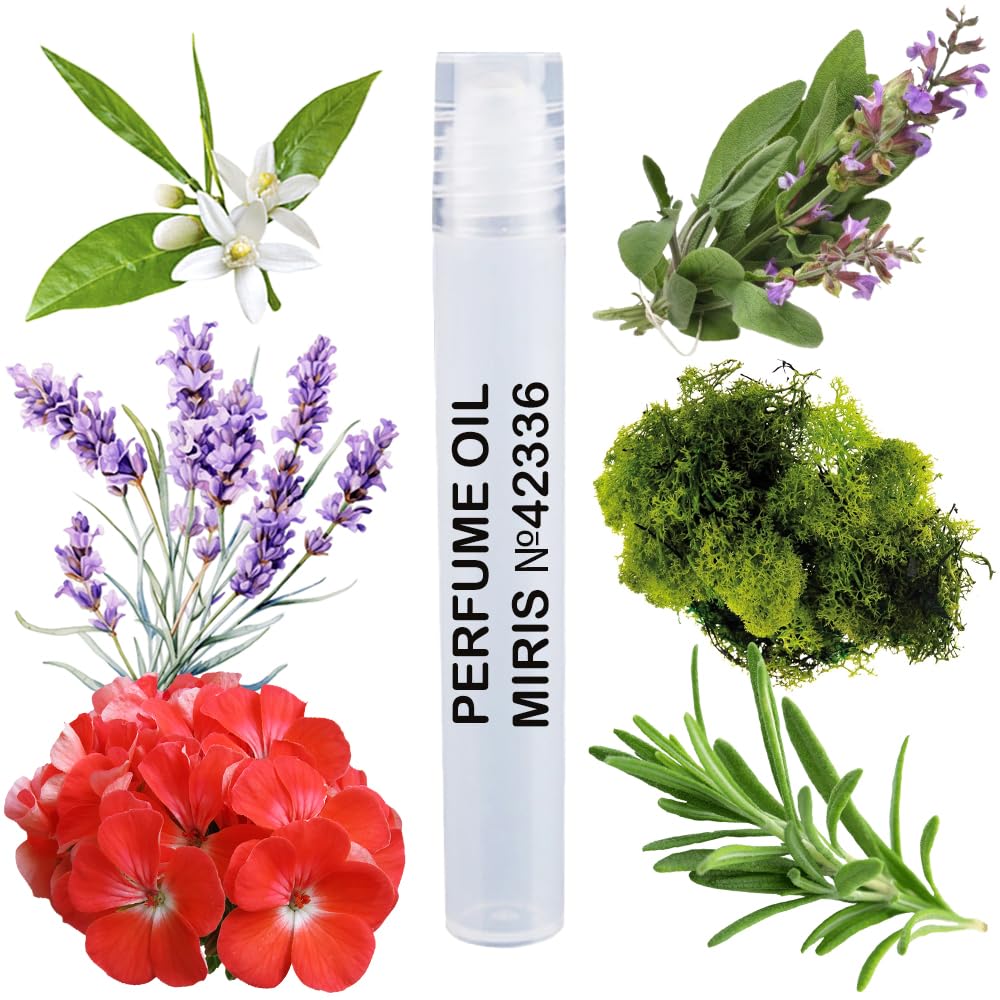 MIRIS Perfume Oil No. 42336, Inspired by Egoiste Platinum, Long-Lasting Men Roll-On, Rollerball 0.34 Fl Oz / 10 ml