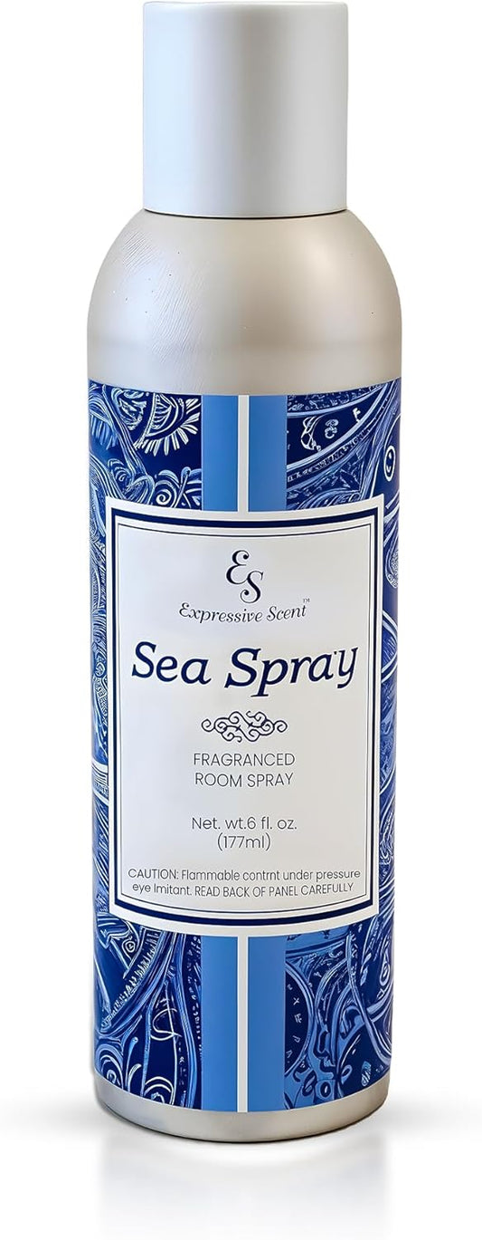 Air Freshener Spray - long lasting luxurious sea spray – Ideal for Bathroom, Kitchen, Office & Car – long lasting home fragrance 6 FL Oz