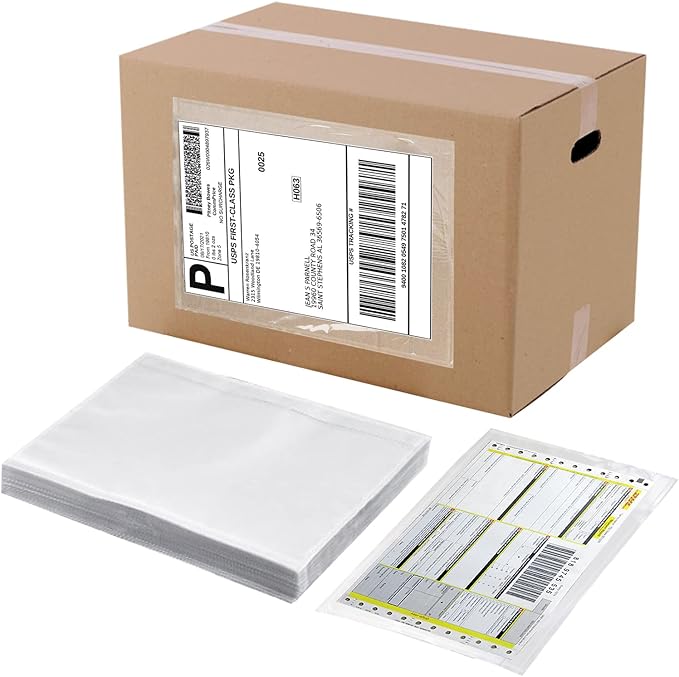 Packing List Envelopes, Clear 6” x 9” Self Adhesive Shipping Labels Envelope Pouches 4000 pack