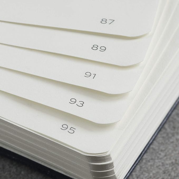 LEUCHTTURM1917 - Notebook Hardcover Master Slim A4+ - 123 Numbered Pages for Writing and Journaling (Anthracite, Ruled)