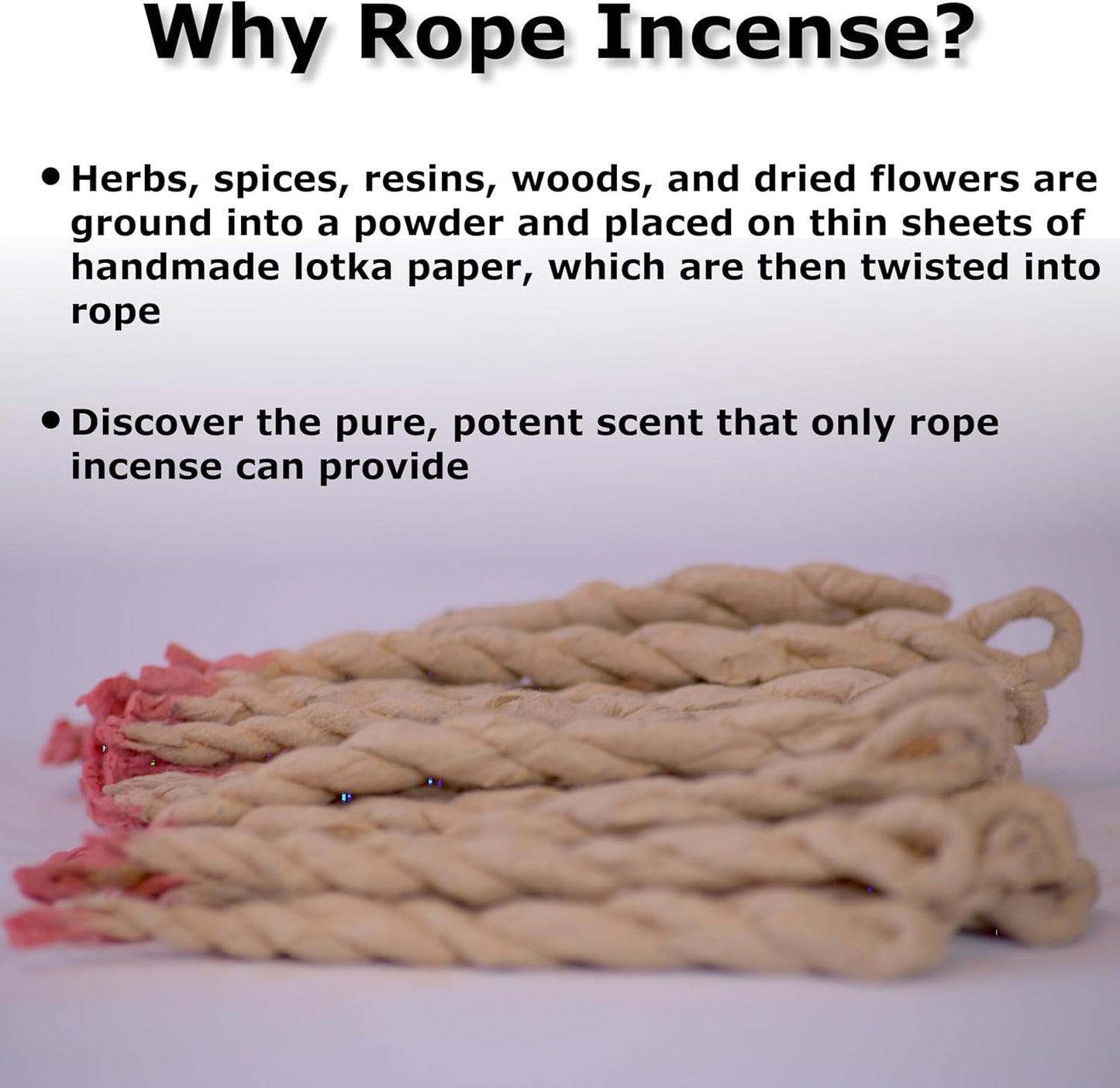 Handmade Tibetan Incense Gift Set – 150 pcs Incense Variety Pack: Frankincense, Patchouli, Sandalwood, Rose, Amitabha Buddha, Incense Holder, 4 Rope Bundles and 1 Stick Bundle