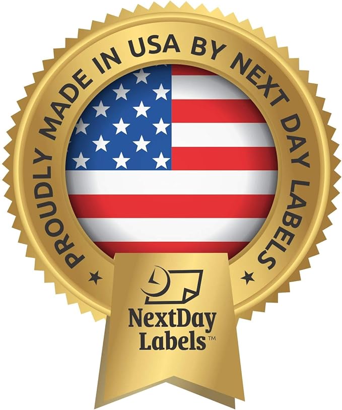 NextDayLabels - 8-1/2 x 11 Neon Color High Light Fluorescent Labels for Laser & Inkjet Printer (Blue Fluorescent, 4-1/4" x 11" - 2 Per Page | 50 Labels)