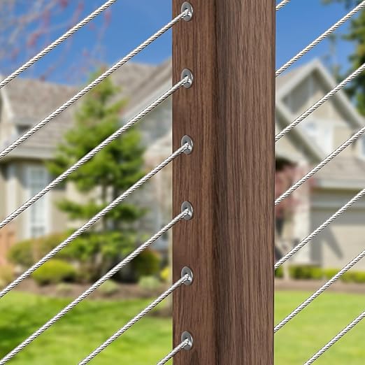 BLIKA 20 Pack 25 30 35 Degree 1/8" Angle Beveled Protector Sleeves, Angled Post Protector for 1/8" Cable Railing, T316 Stainless Steel, 30 Degree Angle Beveled Protector Sleeves