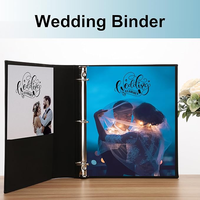 LETVPVOW Vintage Hardback 3 Ring Binder 3 Inch, Professional Leather Binder 3 Ring, Three Ring Binders Fits 8.5 x 11, D Ring Binders for Photo Album, Home, School and Office Supplies- Dark Green