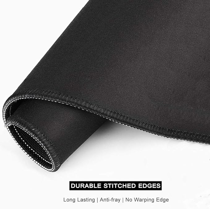 Auhoahsil Mouse Pad, 12 x 10 in Oceans Theme Computer Mouse Pad for Desk, Premium-Textured Non-Slip Rubber Stitched Edges Waterproof Square Mouse Mat for Gaming Work Wireless Mice, Shark
