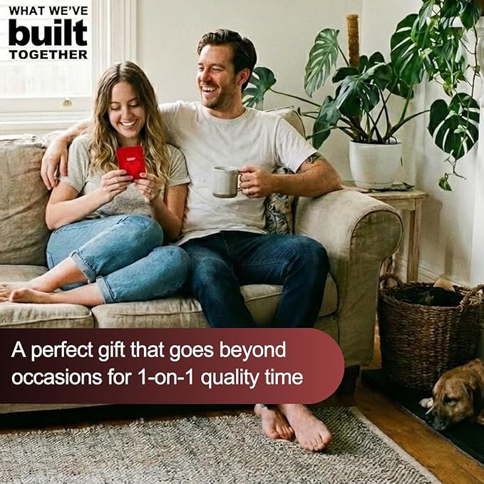 What We Have Built Together - Fun and Romantic Conversation Starter Cards, Games for Adults, Best Date Night Ideas, Anniversaries and Valentine's Day Gift, Prompts for Deeper Connection
