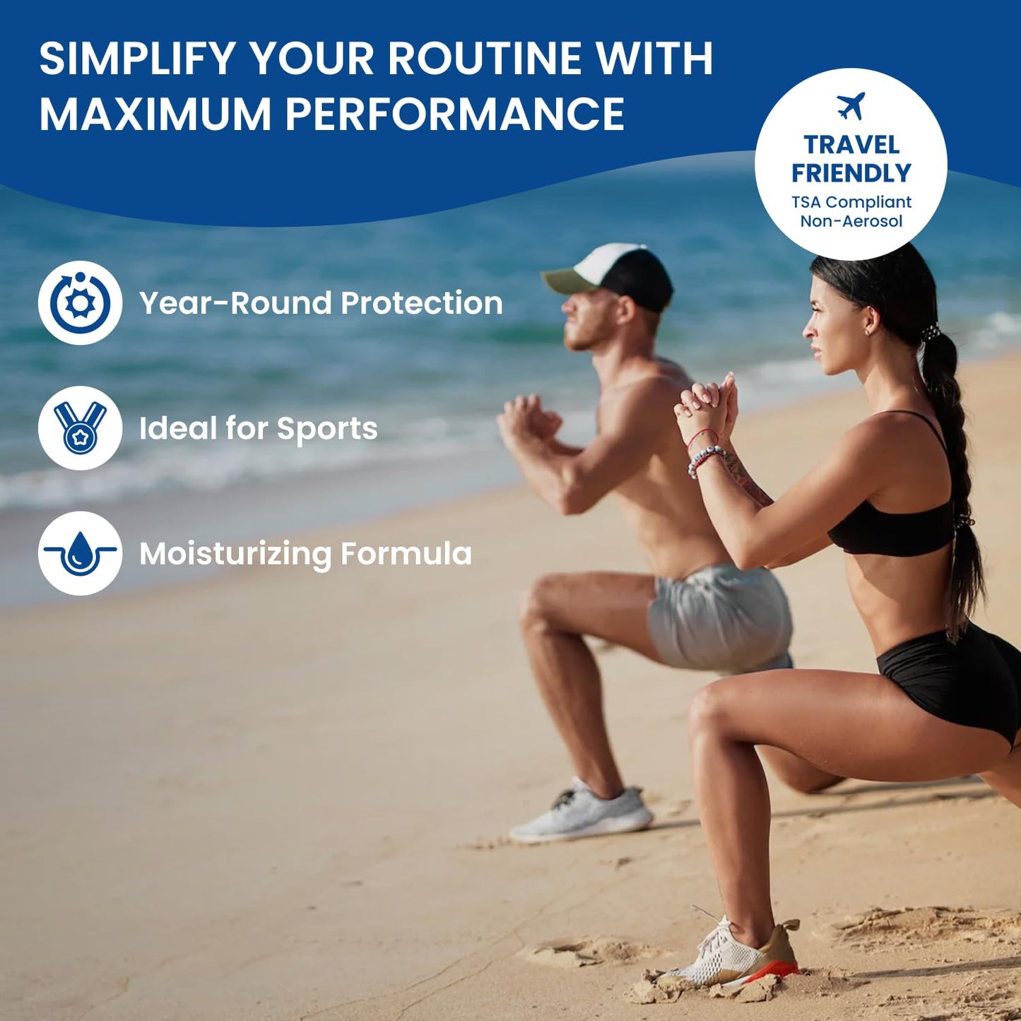 BU SPF 50 Sunscreen Spray for Face and Body, Non Aerosol Spray, TSA Travel Size Sunscreen, Clear, Non Greasy, Water Resistant, White Sage 3.3 oz