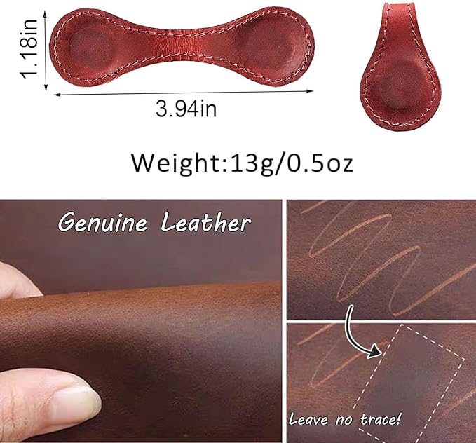 Personalized Magnetic Leather Bookmark, 26 Letters Custom Leather Bookmarks, Handmade, Leather Magnetic Bookmark for Book Lovers Readers Women Kid(Purple，W）