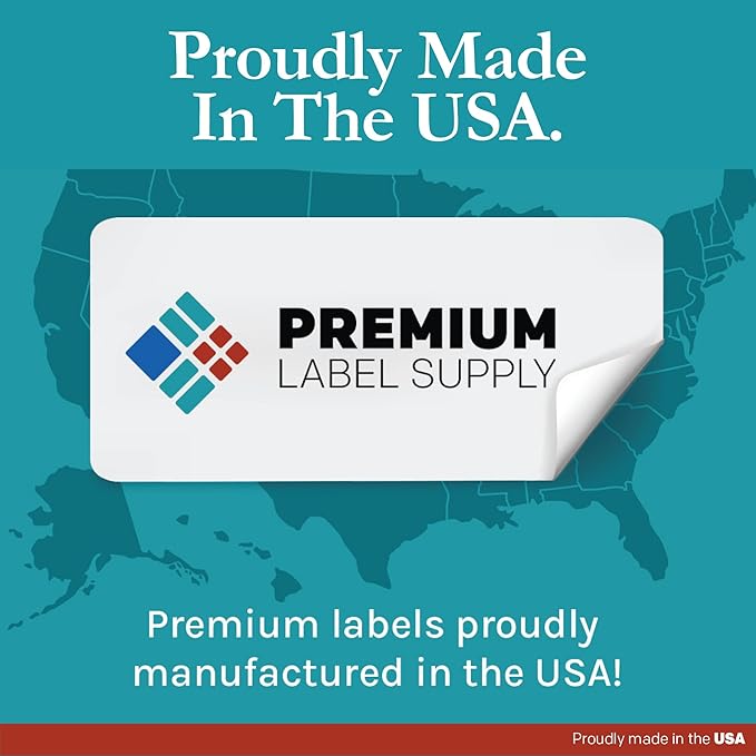 Premium Label Supply White Sticker Mailing/Shipping Labels – 3.5" x 5" – Laser/Inkjet Compatible – (4 per Sheet), 1000 Sheets - 4,000 Total Adhesive Labels