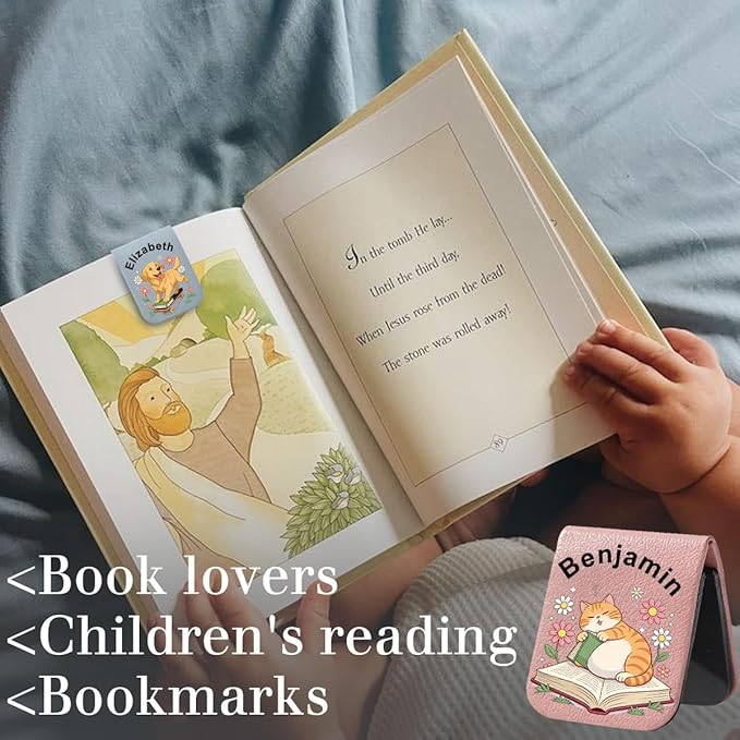 Magnetic Bookmark Clip Personalized for Readers, Custom Name Magnetic Page Marker for Books,Funny Bookmark Gifts for Book Lover, Teachers, Student, Women and Firends