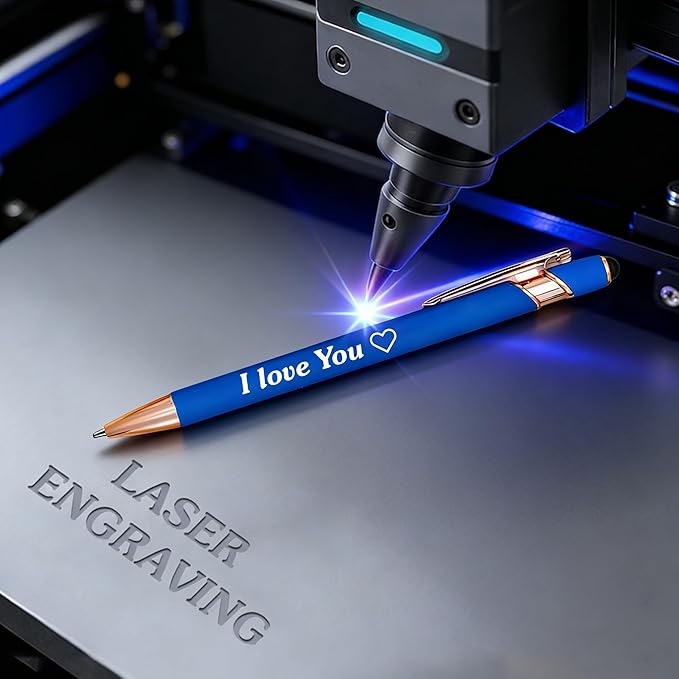 CRME Bulk Custom Pens Personalized Customized Engraved Pen with Name/Text Personalization Gift for Men Women Ultra Smooth Writing Black Pens Nurse Accessories for Work Ideal for School,Office,Wedding