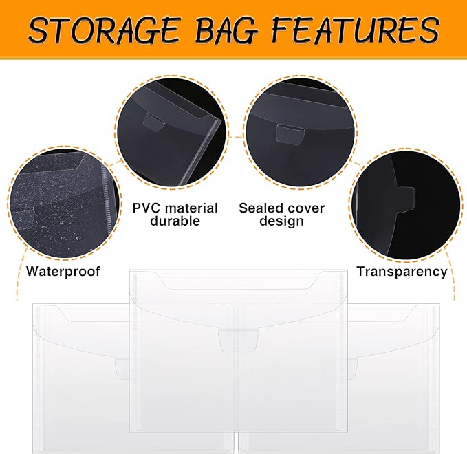 20 PCS Stamp and Die Storage Bag and Rubber Magnetic Sheets,die Storage Set for Storage Die Cutting, DIY Scrapbooking