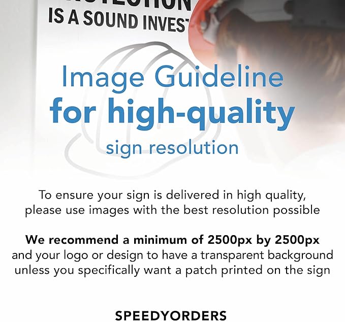 Custom Metal Signs, Personalized Aluminum, Customized Safety, Business Signs, Waterproof Outdoor, White Aluminum (Logo, 18x12 In)