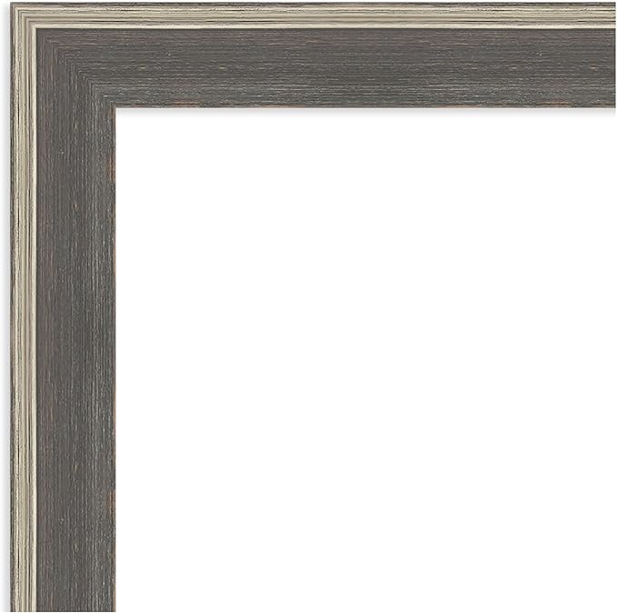 Amanti Art Grey Framed Magnetic Board 21x25 Small Vision Board for use with Magnets, 100% Metal Sheet to Display Items as Office Decor or for Home Organization in mudroom, Kitchen or Kids Room