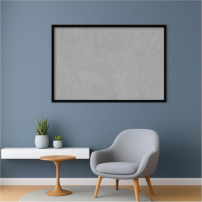 Amanti Art Black Framed Magnetic Board 25x37 Large Vision Board for use with Magnets, 100% Metal Sheet to Display Items as Office Decor or for Home Organization in mudroom, Kitchen or Kids Room