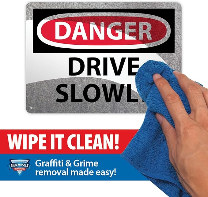 Custom OSHA Style Warning Sign 12" x 18" Plastic Sign, Customizable "Your Text Here", by AccuformNMC Made in USA