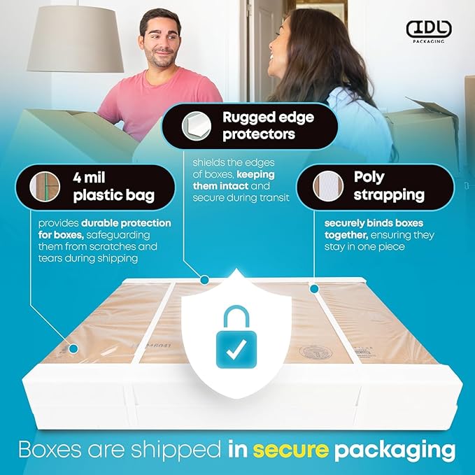 Extra Large Shipping & Moving Boxes 24"L x 16"W x 16"H (20-Pack) - Extra Strength 200 lb vs Regular - Corrugated Cardboard Boxes - Moving Supplies Box - Large Moving Box by IDL Packaging