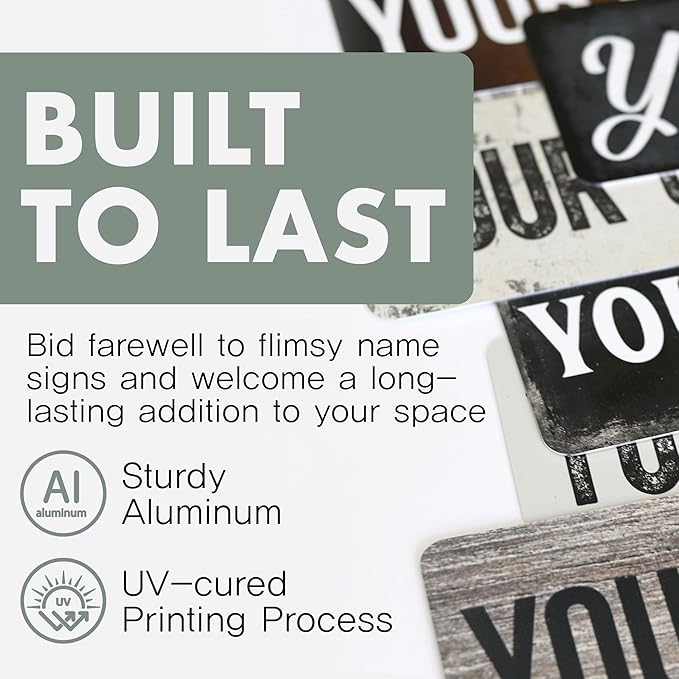 The Sign Shoppe Rustic Custom Metal Sign - Custom Sign for Indoor or Outdoor Use (Rustic Black, 15x15 inches)
