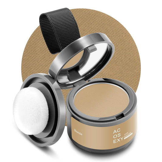 Root Touch Up Powder for Women and Men - Hairline Shadow Coverage, Gray Hair Touch Up for Eyebrows, Beard Line, and Bald Spots (Blonde)