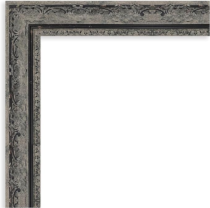 Amanti Art Black Framed Magnetic Board 16x28 Small Vision Board for use with Magnets, 100% Metal Sheet to Display Items as Office Decor or for Home Organization in mudroom, Kitchen or Kids Room