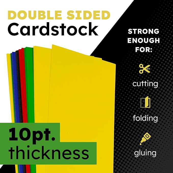 Hygloss Large Colored Poster Board 22x28 - 50 Assorted Standard Color Poster Boards Bulk Pack - Red, Yellow, Green, Blue, Black - 10 Pt. Thickness Poster Board Paper - Posterboard Multipack 22" x 28"