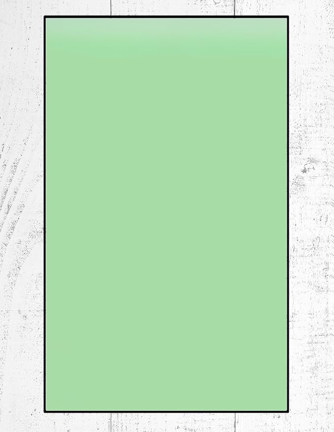 Colored Copy Writing and Printing Paper, 20 Pound, 75 GSM, 8.5"x14"/ Legal Size, 500 Sheets Per Ream. (500, Green)