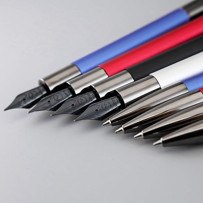 Monteverde USA Ritma Fountain Pen in Silver – Extra Fine Nib, Precision JoWo Stainless Steel, Refillable Ink Cartridge/Converter – Ideal for Professionals & Artists