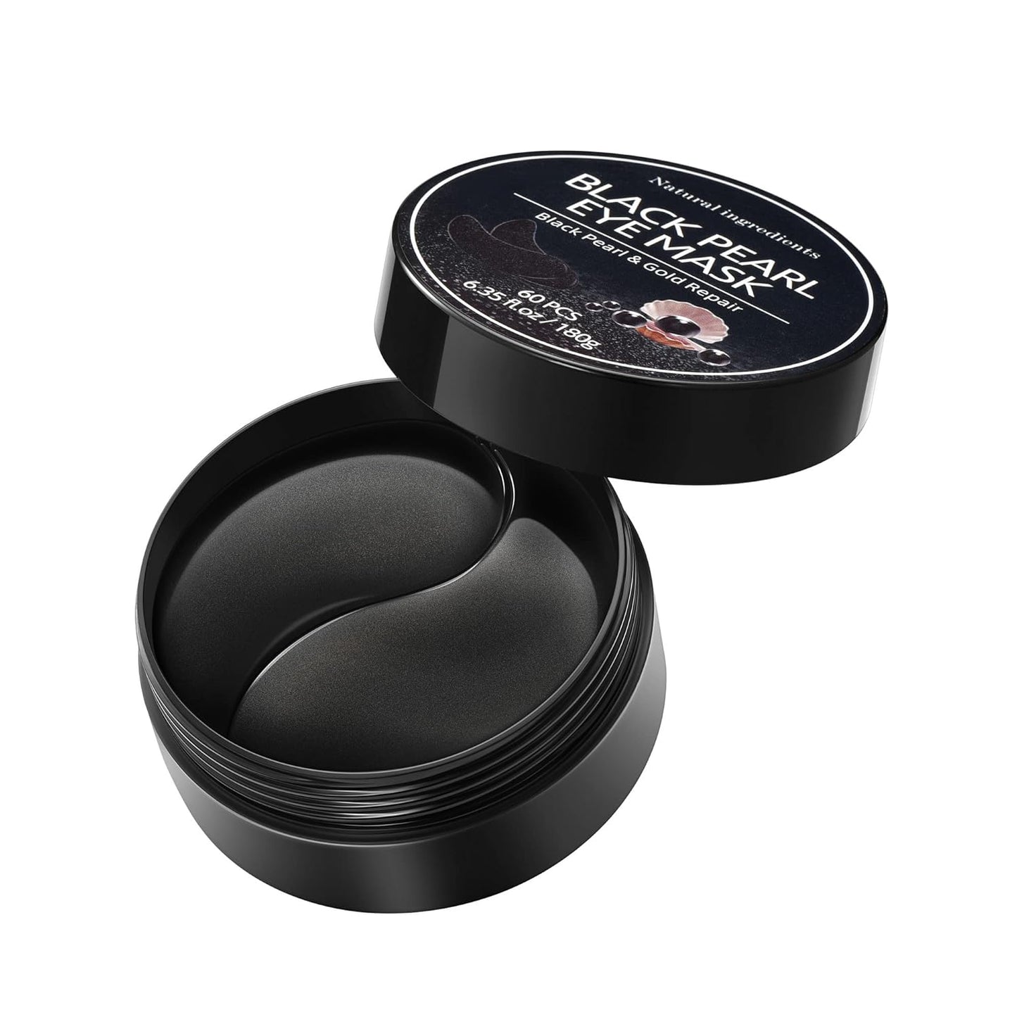 30 Pairs Eye Mask Patches,Collagen Crystal Under Eye Pads for Dark Circles,Puffiness & Wrinkles,Eye Bags,Anti-Aging,Firms Gel Eye Mask Patches for Puffy Eyes Adult, (Black Pearl)