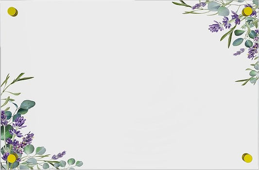 Acrylic Dry Erase Board for Wall with Stylish Border - Shipped Next Day, Made in USA, Non-Magnetic Whiteboard, Wall Mounted Board, Easy to Clean (Clear - 30x48)