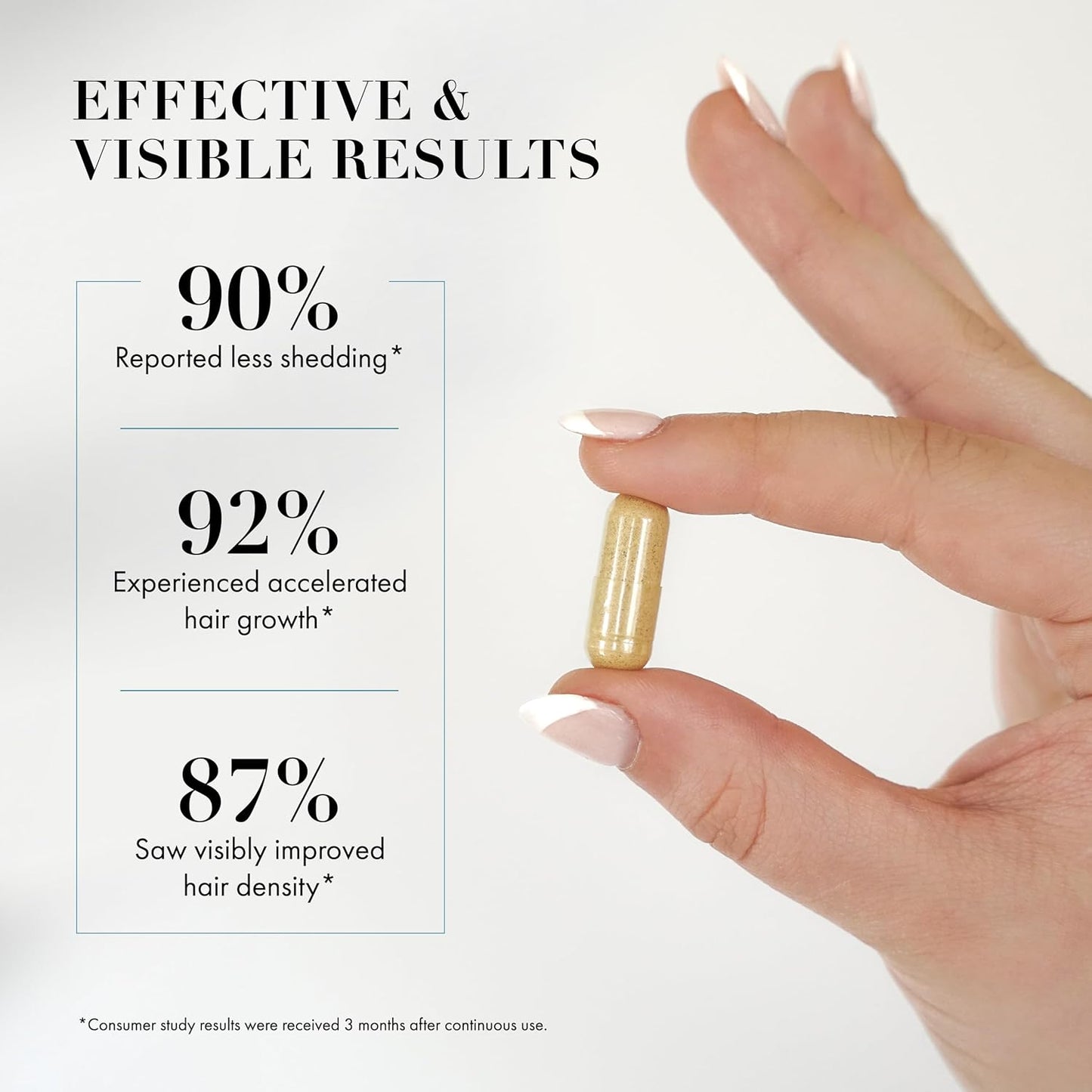 Goldie Locks Hair Growth Supplements Original Formula - Promotes Stronger & Healthier Hair - Vitamins That Enhance Hair, Skin, and Nails, 120 Count