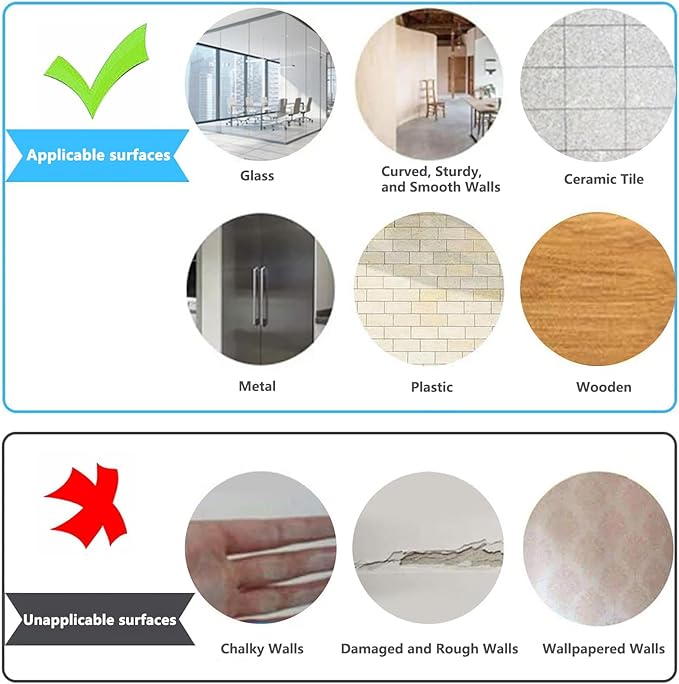 Magnetic Dry Erase Whiteboard Paper with Adhesive, 47" x 23" White Board Film for Wall, Easy to Write and Clean Dry Erase Board for Office, Classroom, Home, Include Marker, Magnetic Eraser and Magnets