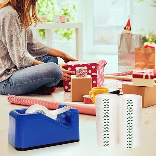 JACMD 48 Rolls Clear Tape, Transparent Tape Refills, Gift Wrap Tape 3/4 * 1000 inch for Gift Wrapping for Office, Home, School