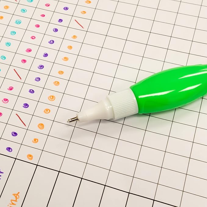 BAZIC Products Mini Correction Pen - Corrections Fluid, Precise Metal Tip White Out, Ideal for School & Office Supplies, Alternative to Correction Solution, 3/Pack, 144-Packs