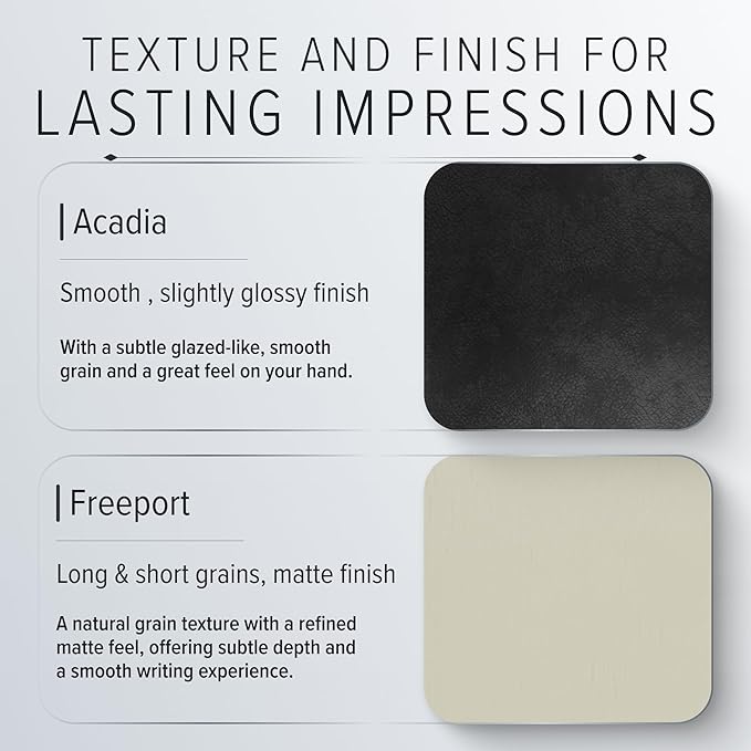 Gallery Leather Guest Book - Great for Wedding, Reception, Baby and Bridal Shower, Birthday Party and Vacation Home - 192 Lined Pages to Sign In, add Polaroid Photo - Hardcover 9x7" - Acadia White