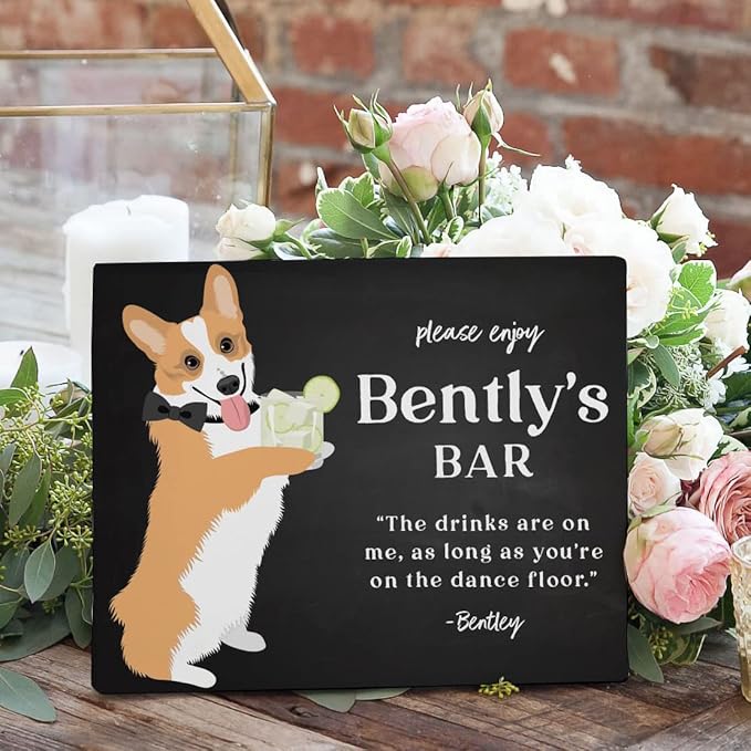 YEEON Chalkboard Sign - 8.7x12 in Decorative Family Message Board with Base