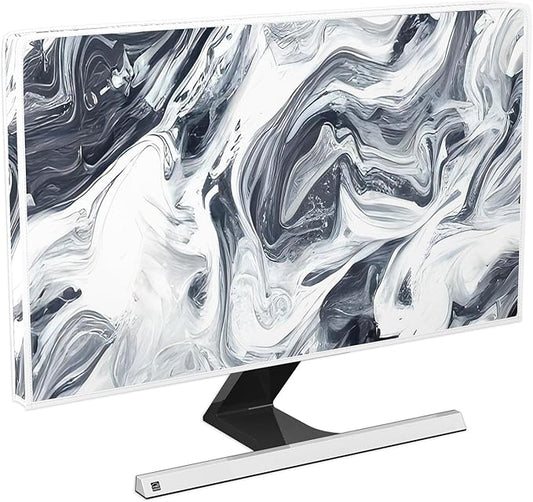Baocicco Abstract Gray Marble Waterproof 40, 41, 42，43 Inch Television Cover Anti-Static Dustproof Protective Television Covers for TV Screen Abstract Modern TV Dust Cover for Home LED LCD OLED TVs