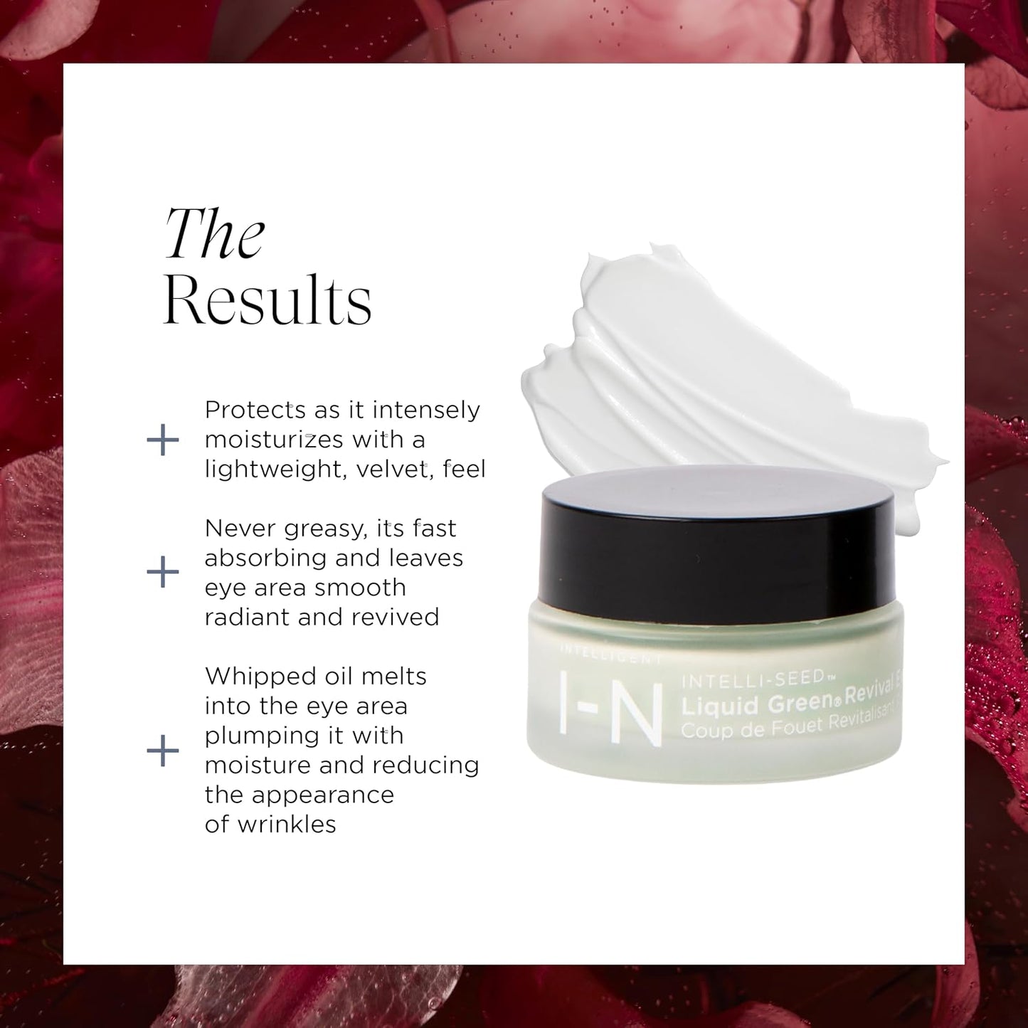 Intelligent Nutrients Liquid Green Revival Eye Whip, Nourishing Eye Cream for Dark Circles and Puffiness, 0.5 Oz