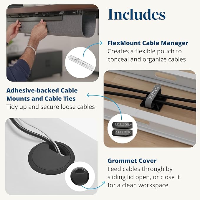 UPLIFTDESK V3 2-Leg Cherry Laminate Wood Standing Desk – Adjustable Height, Advanced 1-Touch Memory Keypad, Under Desk Cable Management, Wire Grommets & Rocker Board (Black C-Frame, 80 x 30 inch)
