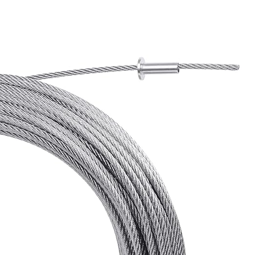 BLIKA 120 Pack Stainless Steel Protector Sleeves for 1/8" 5/32" or 3/16" Deck Cable Railing, for Wood/Composite Posts, T316 Marine Grade