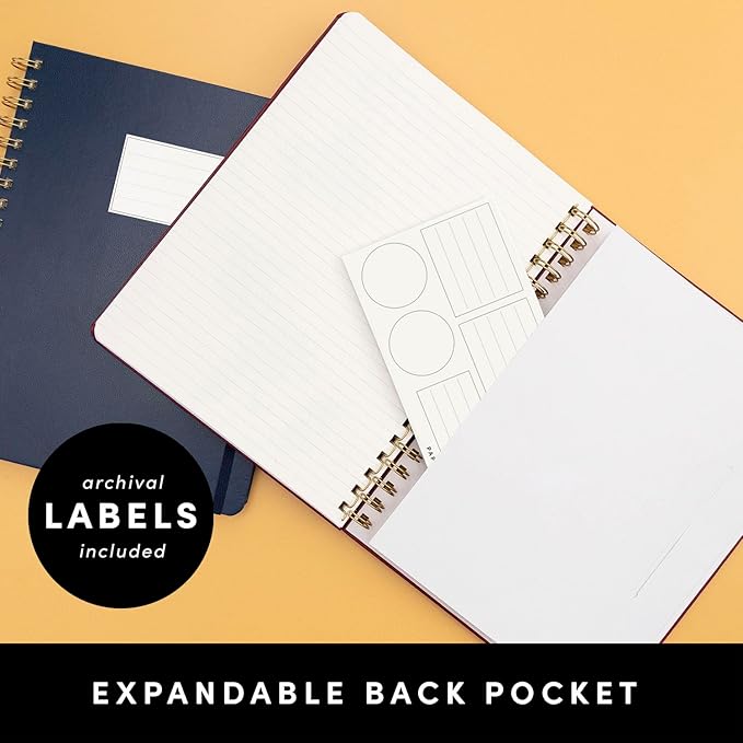 PAPERAGE Lined Spiral Journal Notebook, (Lavender), 160 Pages, Large B5 Hardcover Journal for Women & Men, 10 in x 8.15 in - 100 GSM, Thick Paper, Spiral Notebook for Work, School & Journaling