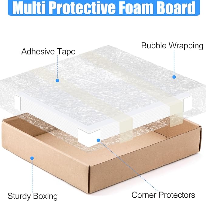ToLanbbt 24 Pack White Foam Board, 20 x 30 x 3/16" Thick Foam Core Acid Free Poster Foamboard for Art Craft Projects, Painting, Displaying, Signage, Wedding, School