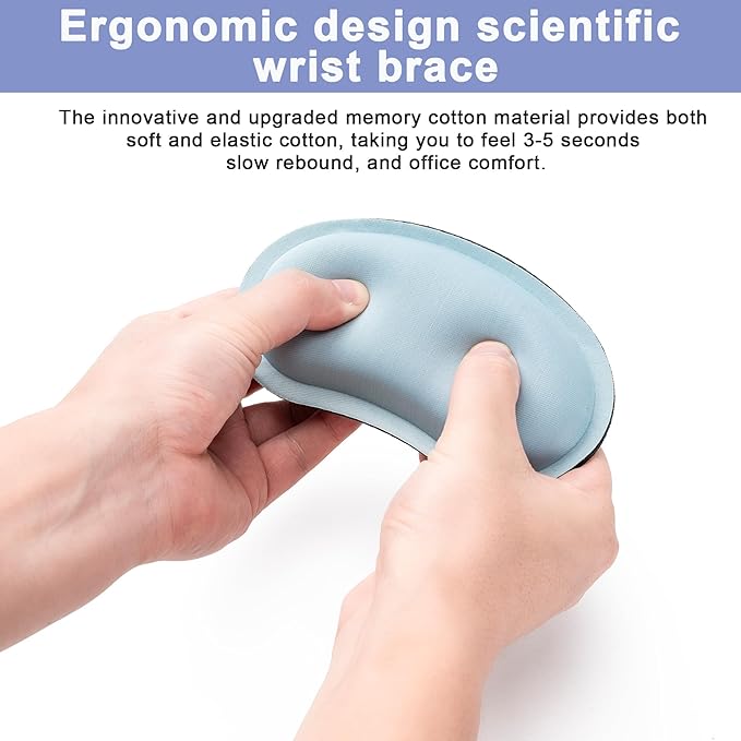 Hoewina Keyboard Wrist Rest,Ergonomic Wrist Rest,Superfine Fabric and Gel Memory Foam Wrist Pad for Computer Keyboard for Easy Typing & Pain Relief, Suitable for Office, Family, Outdoor, Cat Paw Style