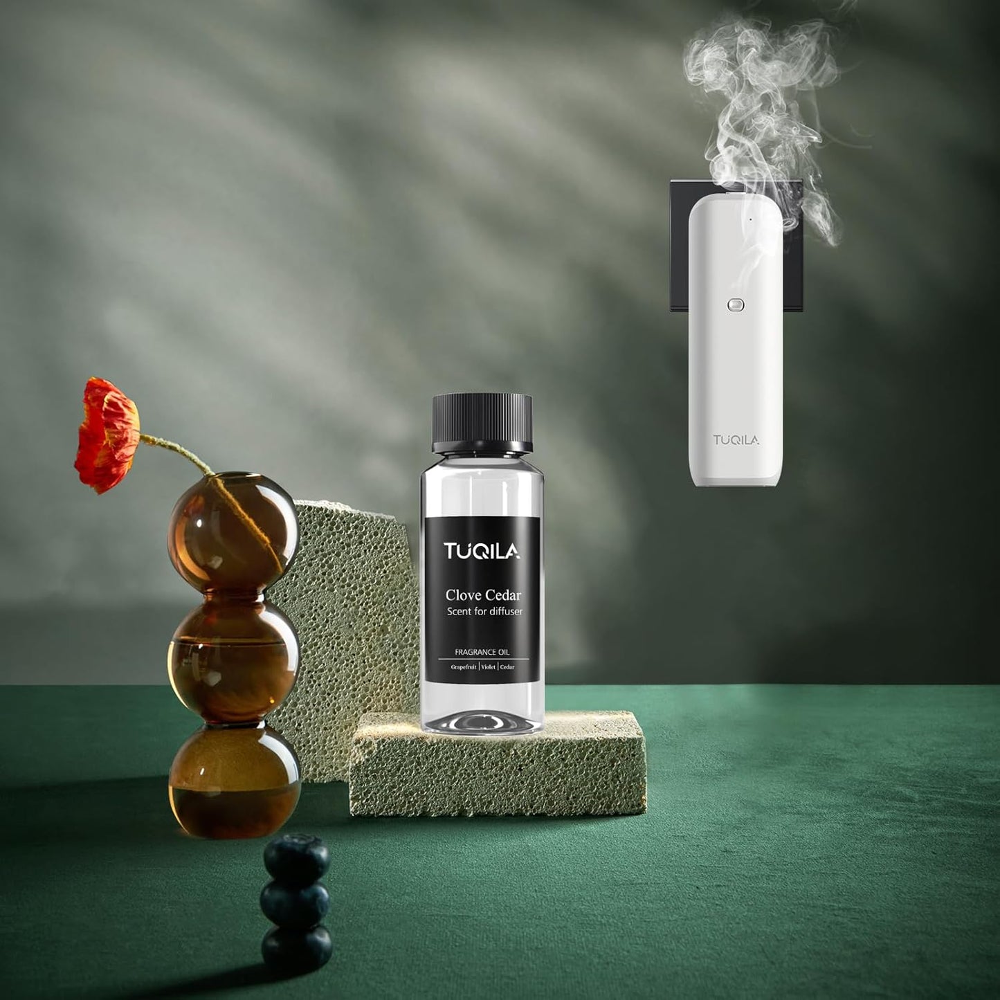 Hotel Waterless Diffuser Oil Clove Cedar, Essential Scent Oil Usage Cold Air Waterless Diffuser, Luxury Scents Oils Fragrance Bottle120 ML Home Natural Flavour