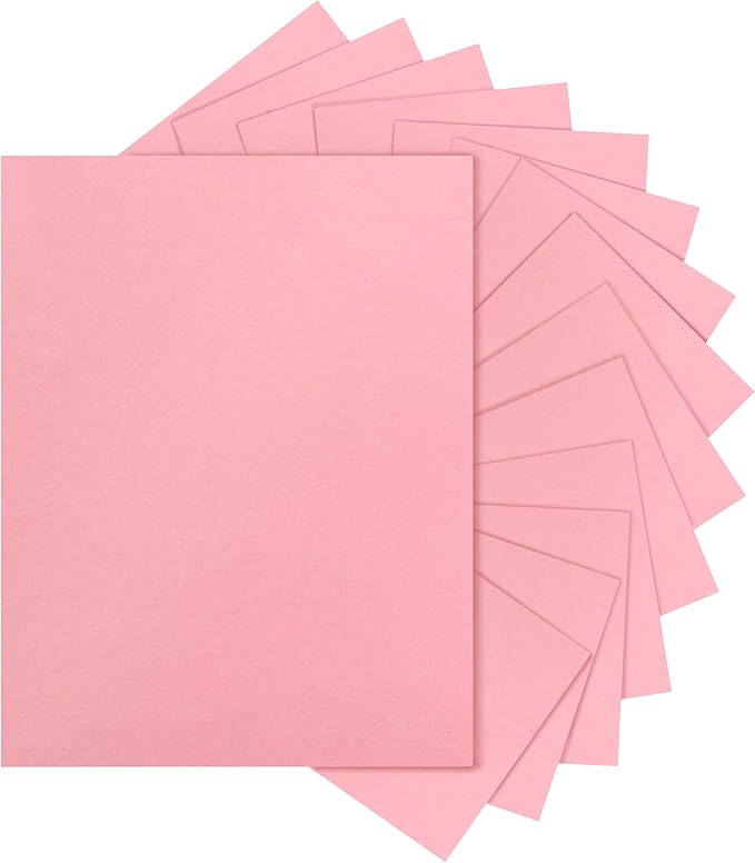 Silunkia 40 Sheets Candy Pink Cardstock 8.5 x 11 Craft Paper, 75lb Premium Heavyweight Paper Card Stock for Valentine's Day, DIY Cards Making, Greeting Cards, Party Decorations, Wedding Invitations