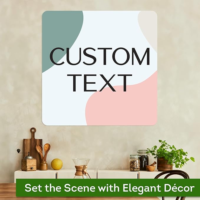 Custom Sign, Custom Street Sign, 11 Font Colors, 13 Font Styles, 4 Hole Options, 22 Sizes, 30x30 Inches, Rust Free DiBound, Fade Resistant, Made in USA by My Sign Center (Minimalist)