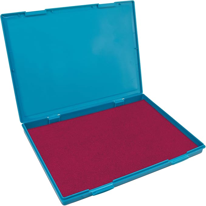 MaxMark Extra Large Magenta Purple Ink Stamp Pad - 8.25" x 11.5" - Industrial Felt Pad - Magenta Purple Color