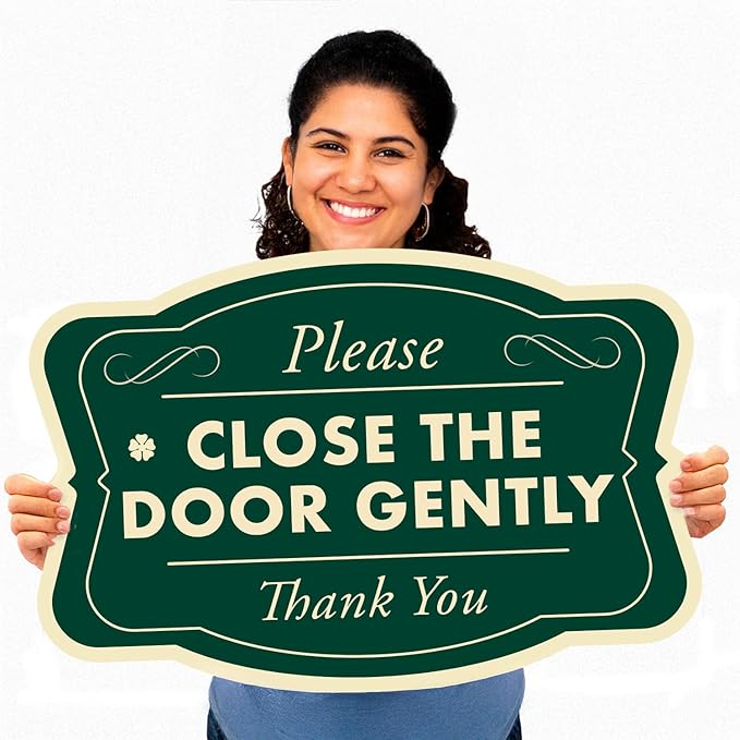 Custom Decorative Outdoor Metal Sign - Personalized Aluminum Driveway Sign, Waterproof, Made in USA - Design 3 Forest Green 12x8 In