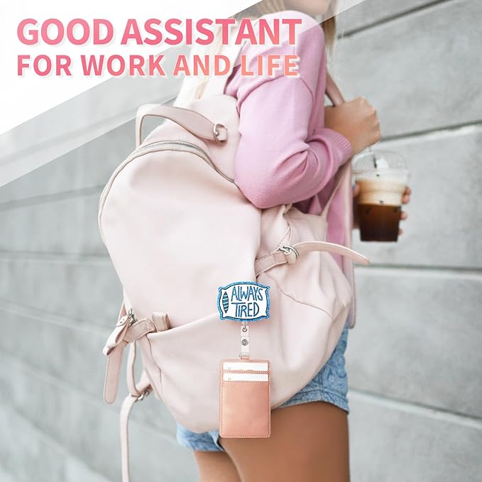 Aoryalps Retractable Badge Reel Holder Retractable with ID Clip for Nurse Nursing Name Tag Card Nursing Student Teacher Doctor Medical Assistant Work Office Clip-Gifts for Nurse