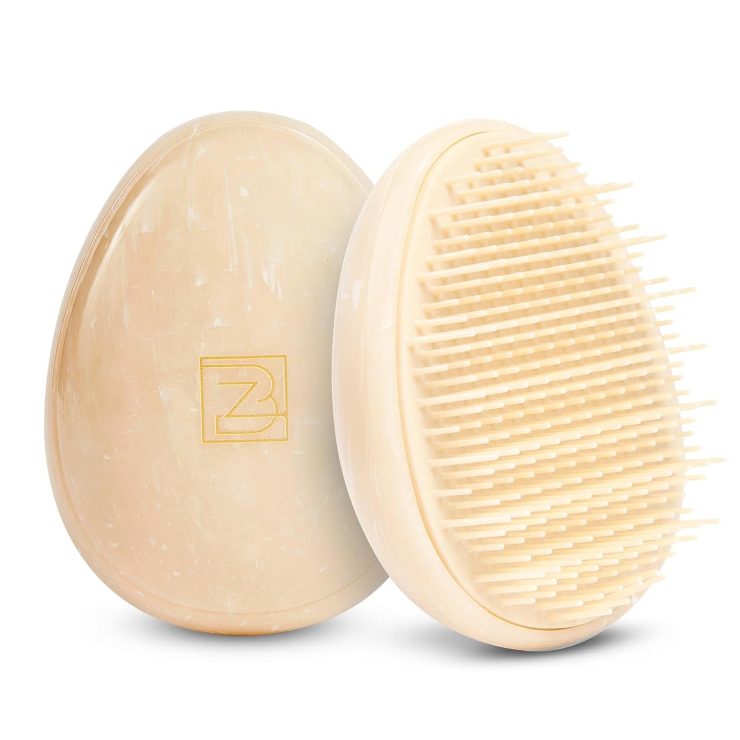 Travel Hairbrush - Mini Hair Detangler for Women Teens Kids - Sensory Scalp Massager - Small Portable Comb - Thick, Curly, Straight, Wet, Dry - Compact Detangler - Purse Essentials